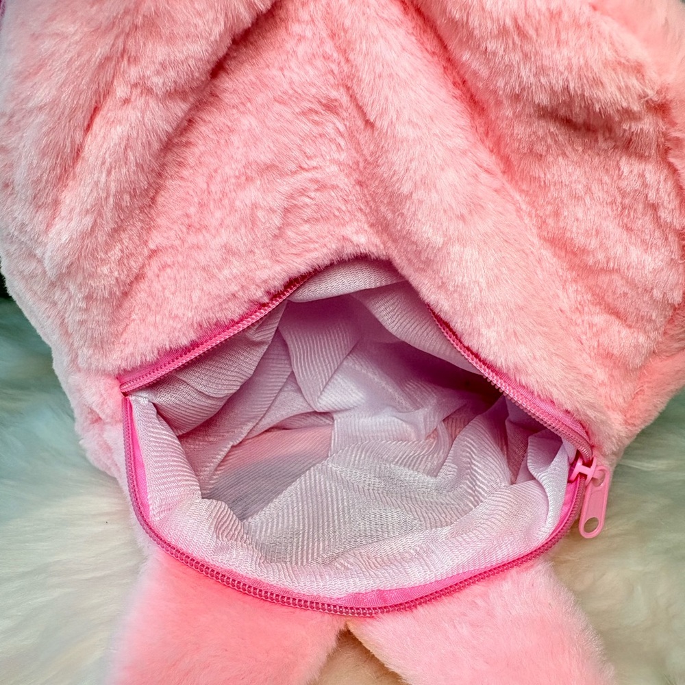 Pink Labubu Plush Backpack - Picture 9 of 10